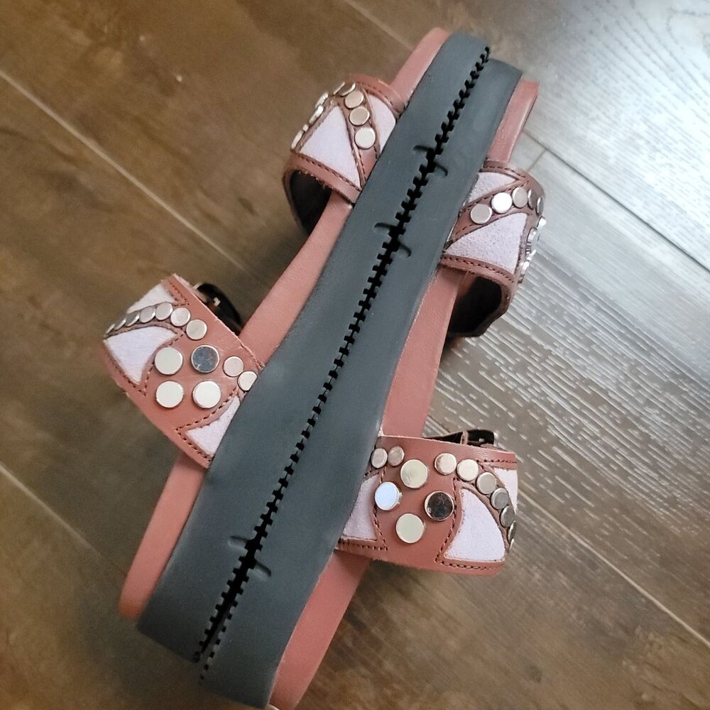 NEW Free People Revelry Sandals Slides Studded Boho Casual Festival Womens 7 - Picture 4 of 6